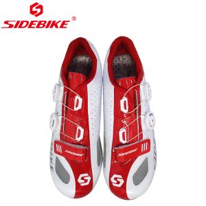 Athletic Speed Breathable Cycling Shoes , Road Riding Shoes Good Shock
