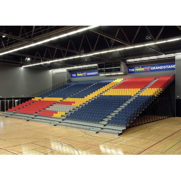 Nose Mounted Retractable Bleacher Seating Folding Mechanism Retractable Indoor