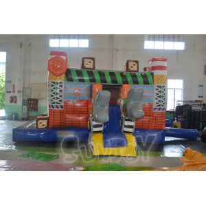 Fire Retardant 0.55mm Plato Inflatable Amusement Park