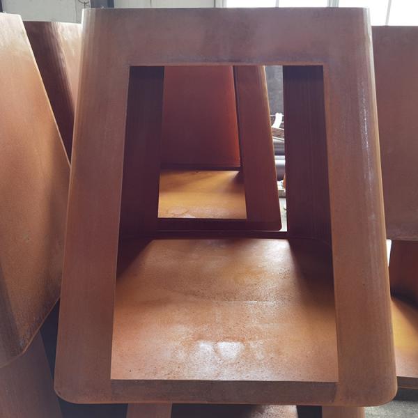 Low Smoke Firepit Outdoor Cooking Wood Fired Corten Steel BBQ Grill Fire Pit