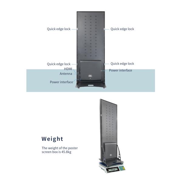 Wholesale Digital Signage LED Poster Screen P2.5 P2 P1.86 Full Color Led Wall Video Play Screen