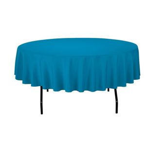 Plain Color Custom Printing Round Plastic Disposable Tablecloths For Event