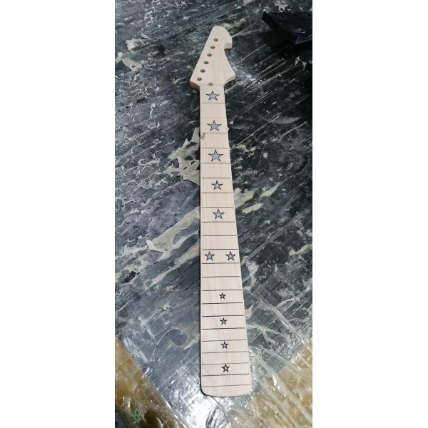 Custom Grand 22 Fret Roasted Maple Electric Guitar Neck for Handmade Tele Guitar Kits Gloss Finished with Bone Nut