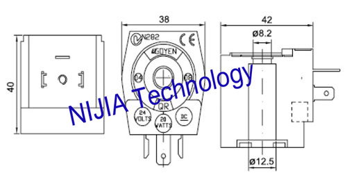 Goyen Pulse Valve AC Solenoid Coil K300 , IP65 Waterproof Valve Solenoid Coil