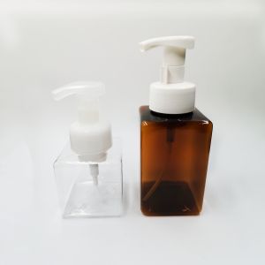 PET Square Foam Soap Airless Lotion Pump Bottle