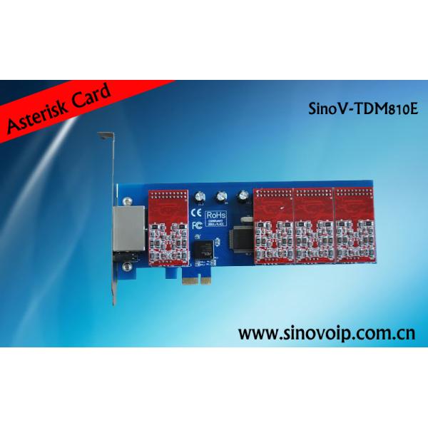Buy SinoV-TDM810E 8 fxs/fxo pci-e asterisk card at wholesale prices