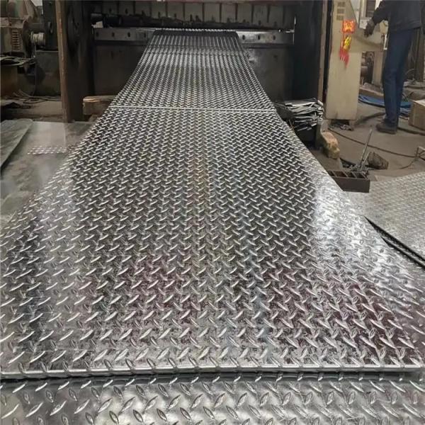 Buy Custom Aluminum Checkered Sheet Diamond Plate Anti Slip Ribbed 200mm at wholesale prices
