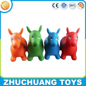 China kids ride on pvc inflatable farm animal horse toys on sale
