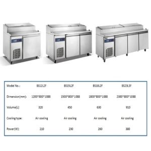 220V Commercial Under Counter Refrigerators 1200x800x1088mm Practical