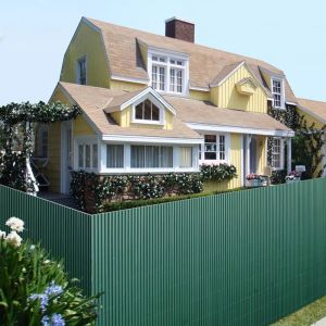 Durable Easy To Install PVC Bamboo Garden Fence