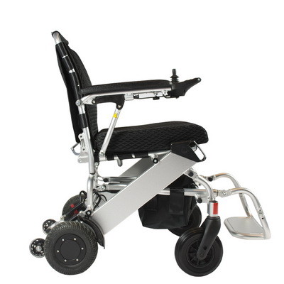 Buy 6km/h Handicapped Lightweight Folding Power Wheelchair with 100KG Load at wholesale prices