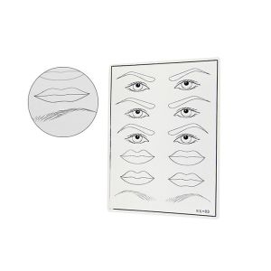 Microblading Eyes / Eyebrows / Lips Mixed 3D Tattoo Practice Skin Training