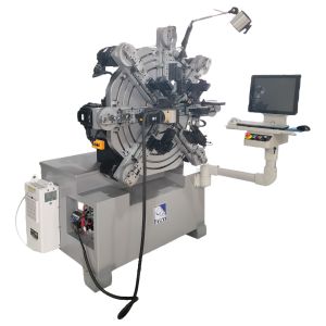 CNC Spring Machine with 10 Axes Servo Motors 1.0-4.0MM Wire Size and 0-60 RPM