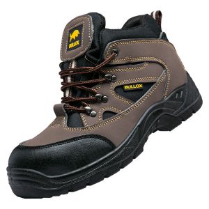 Oxford Cloth Security Boots Men PU Injection Sole Steel Plate Anti Proof Work