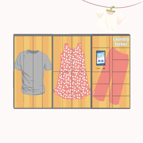 Convenient 24 / 7 Laundry Locker For Busy Lifestyles Dry Cleaners RFID Card Reader