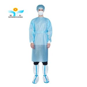 Buy cheap 20gsm PP Disposable Isolation Gown 120*140cm Waterproof Spunbond Polypropylene from wholesalers