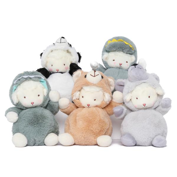 Factory Wholesale Professional Unisex Cartoon Sheep Plush Soft PP Cotton Stuffed Animal Clothing Birthday Toys