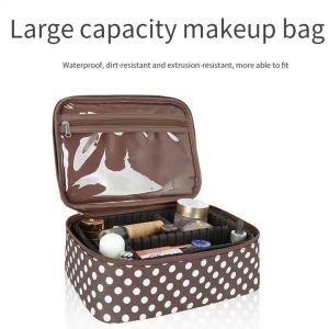 Large Capacity Cosmetic Bags With Compartments For Makeup