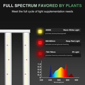External Control Full Spectrum LED Grow Light For Multi Layer Canopy Setup