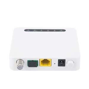 Mini Size Dual Mode 1GE XPON ONU DC 12V Power Supply FTTH ONU With RF Output