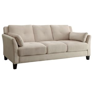 3 Piece Sofa set, Beige Flannelette