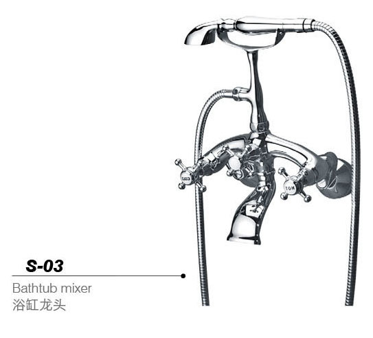 Bathtub mixer,Faucet S-03 chrome