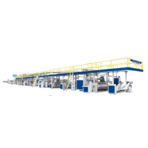 Quality High Speed 3 Layer Nano Corrugated Cardboard Production Line 4500 KG for Voltage 380v for sale