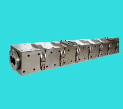 Berstoff Parallel Twin Screw Barrel Elements Bimetallic Pip Sheet Extruder