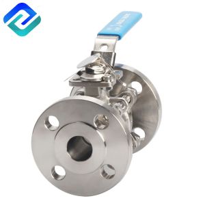 Sanitary Manual 3PC Casting Ball Valve Flanged Connection