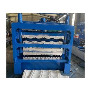 China 8.5*1.5*1.75m Three Layers Roof Tile Roll Forming Machine With 13-18 Stations on sale
