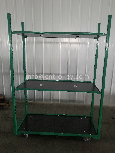 Buy 100kg/Shelf 1900MM Powder Coated Danish Trolley Shelves at wholesale prices
