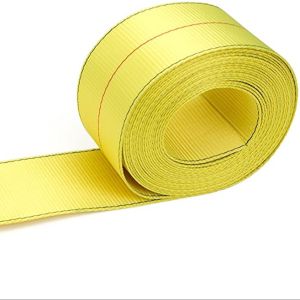 China 100mm 4inch Webbing Strap 16200lbs Heavy Duty Flatbed Polyester Winch Strap With Metal Flat Hook on sale