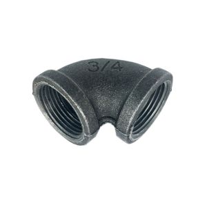 19mm Malleable Iron Pipe Fittings Metallurgical Plumbing 90 Degree Elbow