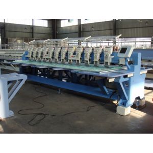 Commercial Computerized Embroidery Machine For Flat Bed 12 Heads