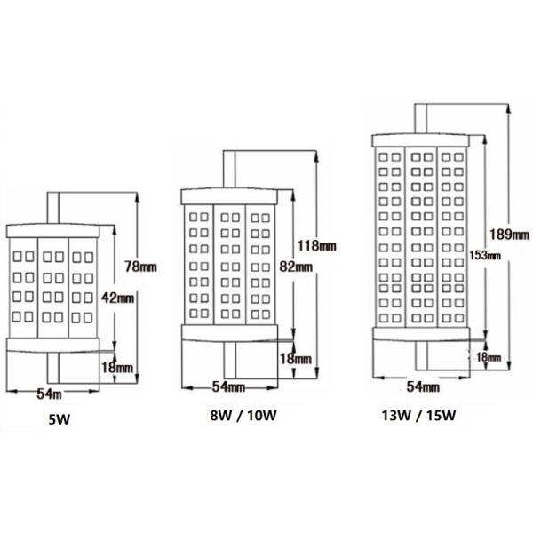dimension.jpg High Bright R7S LED Bulb 5W 7W 8W 10W 13W
