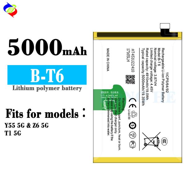 RECHARGABLE B-T6 Cell Phone Battery Rechargeable Batteries for VIVO T1 5G IQOO Z6 5G