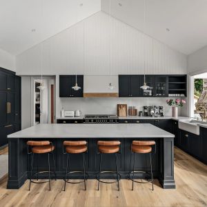 Australian Kitchen Cabinet Wooden Modular Melamine Luxury Wood Modern Kitchen