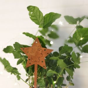 Star Shaped Weathering Steel Metal Garden Ornaments Christmas Decoration