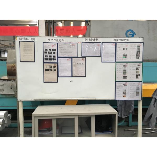 QC Checking Industrial Aluminum Extrusion Profiles with PVDF coating Surface