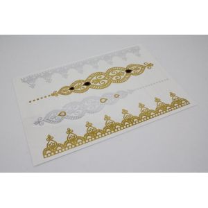 Quality Metallic Tattoos Temporary Tattoos Gold Tattoos Silver Tattoos for sale