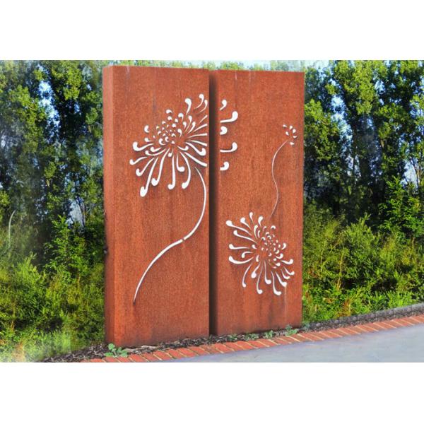 Buy Corten Steel Metal Wall Sculpture For Indoor Outdoor Decoration 120cm Height at wholesale prices
