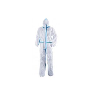 Breathable Disposable Protective Clothing Anti Static With Elastic Hood