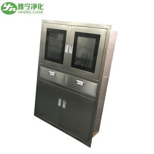 Stainless Steel Hospital Medicine Cabinet Instrument Cupboard With Two Drawer