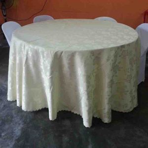 China white jacquard table cloth on sale