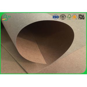 Water Resistant / Waterproof Brown Kraft Paper Roll 200gsm 250gsm For Packaging