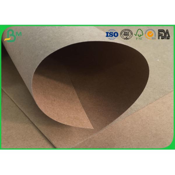 Water Resistant / Waterproof Brown Kraft Paper Roll 200gsm 250gsm For Packaging