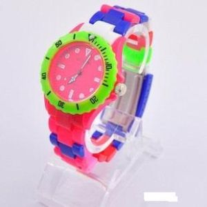Silicone watch, silicone material, fashion design, japanese movement, 3atm water