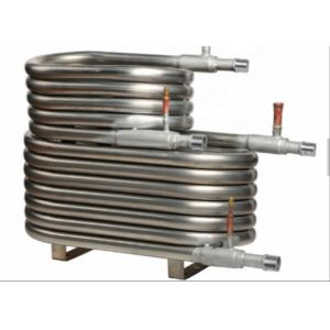 10m3/h Coaxial Heat Exchanger For Food / Beverage Factory