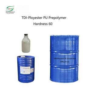White Solid TDI Polyester Polyurethane Preploymer Hardness 60