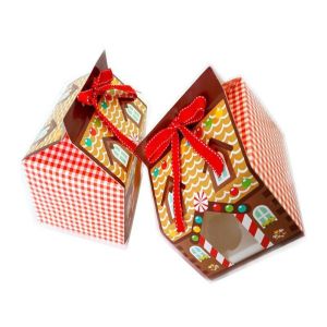 single chocolate cupcake window box with hanger single muffin packagingbox